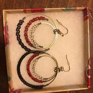 NEW dangling hoop earrings